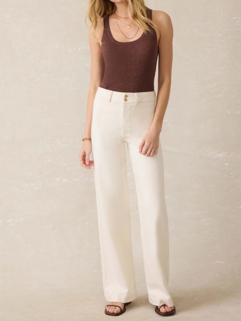 Stretch Terry Harbor Pants - Egret